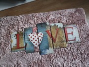 Obraz Love 5 części 