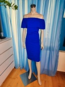 Niebieska chabrowa sukienka Hiszpanka Bawełna M (12)