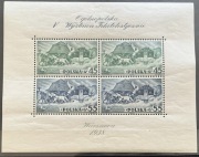 POLSKA Fi.blok5B*, 1938r - Ogólnopolska Wystawa Filatelistyczna w Warszawie