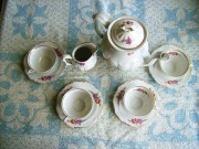 Zestaw kawowy Wałbrzych - porcelana...pamiatka z PRL-u , z lat 1960'