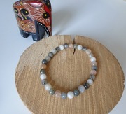 Bransoletka Labradoryt + Kamień księżycowy mix 