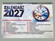 KALENDARZ ŚCIENNY 2027 42cm x 29,7cm PREZENT Papier błyszczący