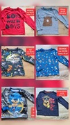 Bluzeczki bawełniane długi rękaw 86/92 paka koszulka Psi Patrol Sonic dino