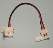 Złączka do Taśm LED mono 2x klik z dystansem do taśm 8mm (5 sztuk) 