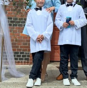 Alba komża komunijna dla chłopca - krótka 140/146