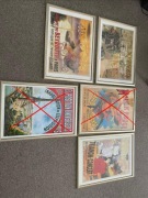 zestaw trzech plakatów w ramce za szkłem 50x70cm