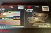 Pudełka po 64 GB Patriot Viper Steel i RGB