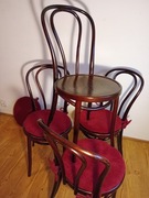 4 krzesła bukowe gięte Thonet