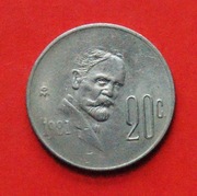 20 Centavos  1981 r -    Meksyk  F. Madero