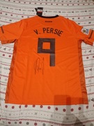 Koszulka reprezentacji Holandii Robin van Persie z autografem 