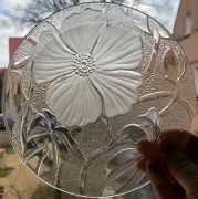 TALERZE DESEROWE NA CIASTO SZKLANE 6 SZTUK 