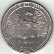 USA quarter dollar 25 centów 2016 Harpers Ferry P nr 1