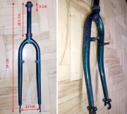 Widelce rowerowe sztywne 26”