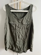 Bluzka damska top tank na ramiączka khaki NEW LOOK r. 40 L