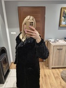 Futro prawdziwe czarne 