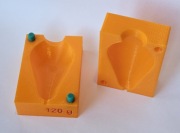 elastyczna forma do odlewania ciężarków 120g torpeda