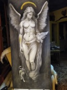 Anioł, obraz olejny, obraz ręcznie malowany