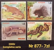 Znaczki fauna:877: zwierzęta, gady- Bangladesz 2000r **