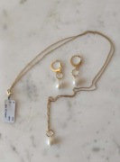 Pracownia Kamieni , pełka rzeczna , komplet srebrny 