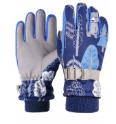 Dziecięce wodoodporne rękawiczki zimowe podszewka polarową termiczne M rozm