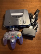 Kompletna Konsola Nintendo 64 N64 Pad Atomic Purple + Gratis HDMI! Stan BDB