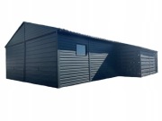 Garaż blaszany 6x9 + Wiata 1.5x2 + Blachodachówka profil zamknięty, ocynk