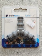 Łącznik trójnik 3/4, 1/2-5/8 Cellfast 