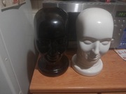 Ceramiczne głowy została czarna Vintage lata 70