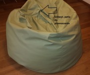 Duża PUFA WOREK BAG do wygodnego siedzenia / leżenia.