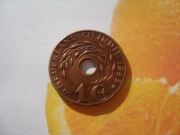 Holenderskie Indie Ws. 1 cent 1945 p brąz