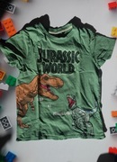 T-shirt bluzeczka dinozaury 7 lat rozm 134 khaki Jurassic World