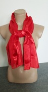 Apaszka Szalik Szyfon Satyna Czerwony