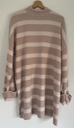 F&F damski sweterek w paski rozm. L OVERSIZE super recykling