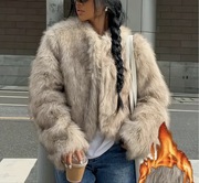 Krótkie futerko L ciepłe 