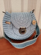 Torebka Oreo, ręcznie wykonana na szydełku, Handmade