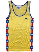 US track and field team 1990'S Żółta koszulka Kappa S made in italy