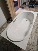 Wanna 140x70 uchwyty, nóżki, odpływ