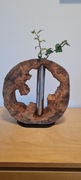 Wazon w drewnie 
