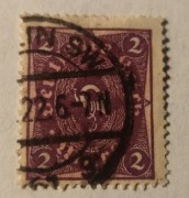 Znaczek pocztowy 2 Marki Deutsches Reich 1921r