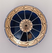 **ANTIQUE bomboniera Bohemia COBALT Blue Glass 1930+