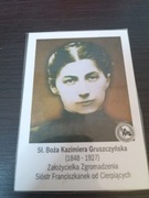 Obrazek z relikwią 2 stopnia Sł. Bożej Kazimiery Gruszczyńskiej