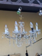 Żyrandol Lampa Kinkiet Retro  Antyk Vintage PRL - Szkło Szklany Zobacz! 