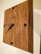 Zegar ścienny wykonany własnoręcznie dębowy 