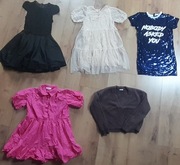 Paka sukienek i sweterek. Zara i Reserved 152 