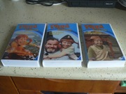 Filmy  Pippi na kasetach  trzy  części.