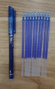 Dlugopis ścieralny + 10 wkładów wymiennych
