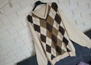 Męski sweter w romby 