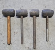 Zestaw 4x Młotek Gumowy Stary PRL