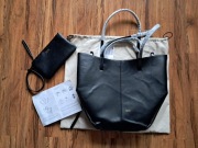 nowa torba ze skóry teksturowej z limitowanej edycji polene textured black