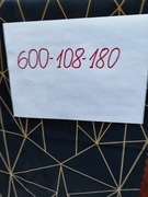 Złoty numer telefonu 600